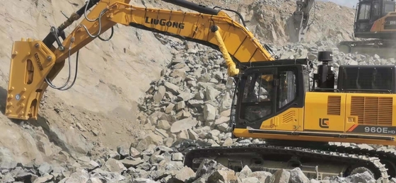 Alto tipo abrasivo divisor del top de Hydraulic Breaker RM125 del excavador de la piedra de la roca